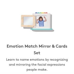Lovevery Emotion Match Mirror & Cards Montessori Set